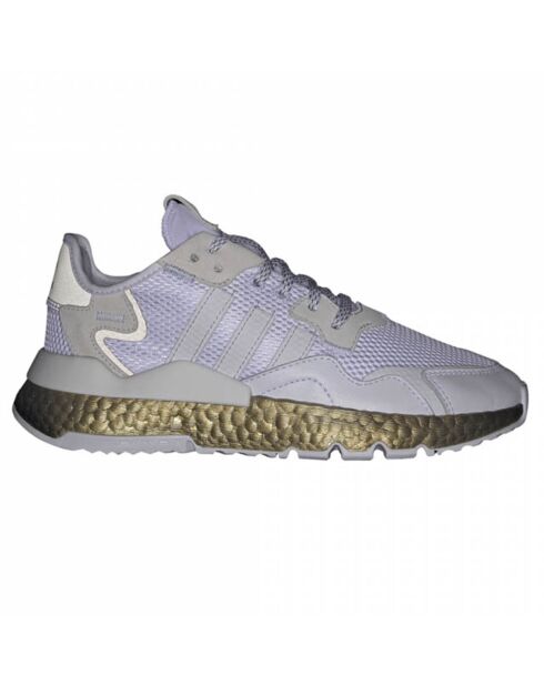 Baskets en Cuir & Mesh Nite Jogger W blanches