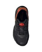 Baskets en Velours de Cuir & Mesh Yung-96 J noir/orange