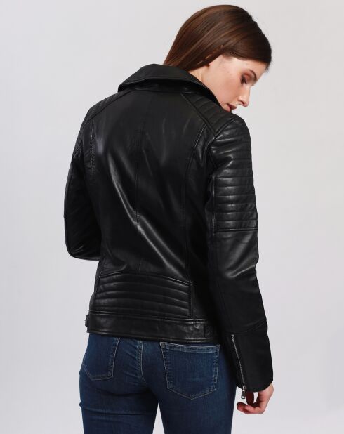 Veste en Cuir Cally noire