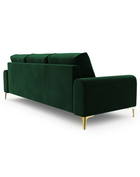Canapé Velours Madara vert bouteille - 237x102x90 cm