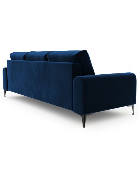 Canapé Velours Madara bleu roi - 222x102x90 cm