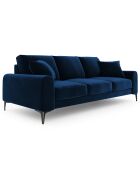 Canapé Velours Madara bleu roi - 222x102x90 cm