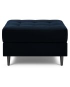 Pouf Velours Santo bleu roi - 60x70x46 cm