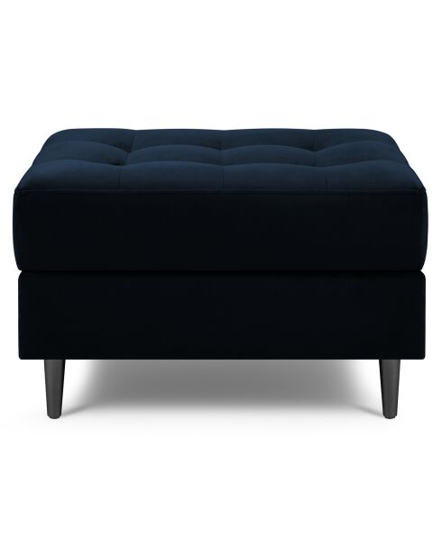 Pouf Velours Santo bleu roi - 60x70x46 cm