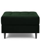 Pouf Velours Santo vert bouteille - 60x70x46 cm