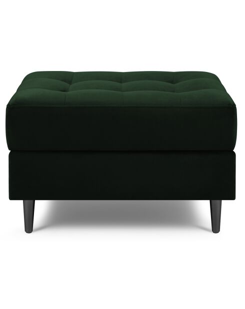 Pouf Velours Santo vert bouteille - 60x70x46 cm