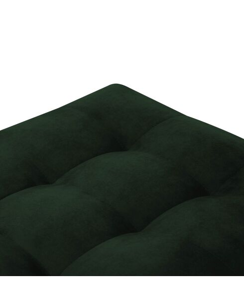 Pouf Velours Santo vert bouteille - 60x70x46 cm