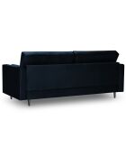Canapé Velours Santo bleu roi - 219x90x90 cm
