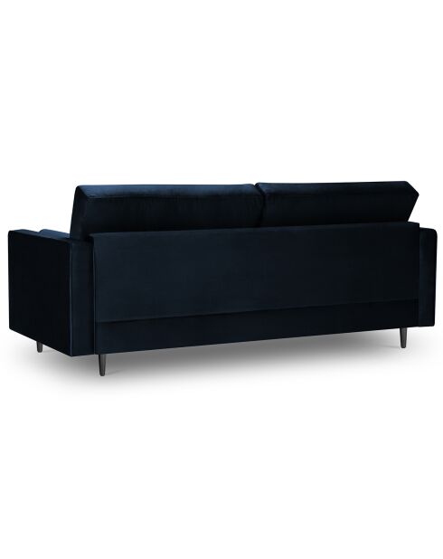 Canapé Velours Santo bleu roi - 219x90x90 cm
