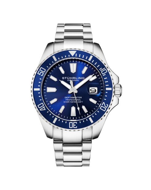 Montre Homme en Acier Quartz Aquadiver argentée