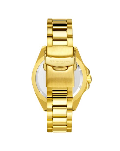 Montre Homme en Acier Quartz Aquadiver dorée