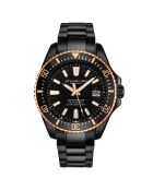 Montre Homme en Acier Quartz  Aquadiver noire