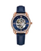 Montre Femme en Cuir Automatique Legacy bleue