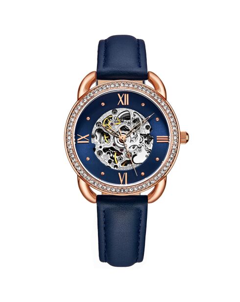 Montre Femme en Cuir Automatique Legacy bleue