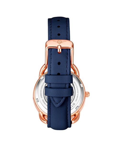 Montre Femme en Cuir Automatique Legacy bleue