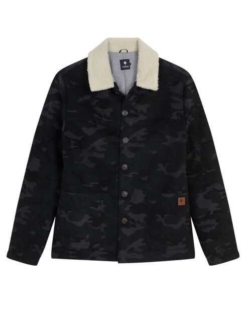 Veste en Laine mélangée Lorge camouflage kaki