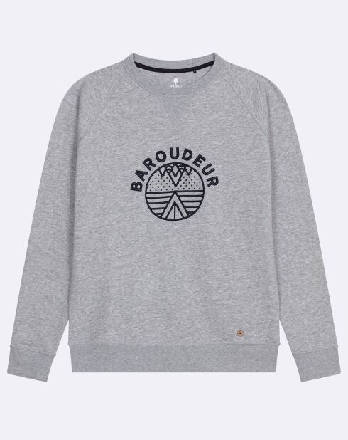 Sweat col rond Darney gris