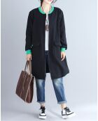 Manteau Ailani noir/vert