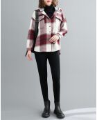 Chemise Opal rouge/écru