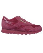 Baskets en Cuir & Velours de Cuir Cl Nylon bordeaux