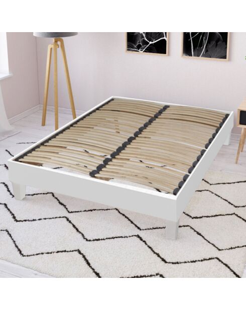 Sommier en Kit blanc - 160x200 cm