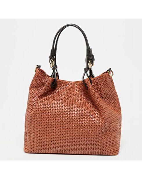 Chocolate Reina Lederhandtasche - 33x16x31 cm