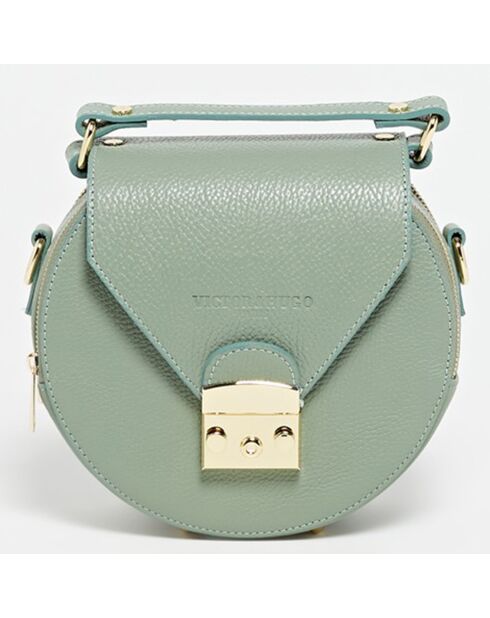 Polly mint leren schoudertas - 16x22x8,5 cm