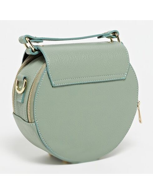 Polly mint leren schoudertas - 16x22x8,5 cm