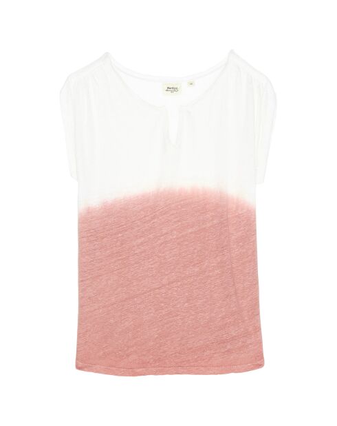 T-Shirt 100% Lin Topanelle  flamingo