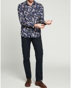 Chemise regular Paul jungle bleu marine