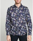 Chemise regular Paul jungle bleu marine