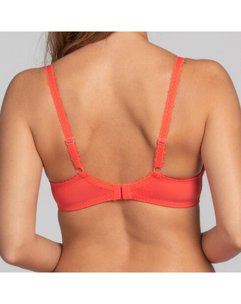 Soutien-gorge emboîtant Flower Elegance corail