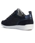 Sneakers en Cuir Myria bleu marine