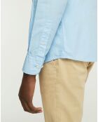Chemise Slim Fit Oxford bleu clair