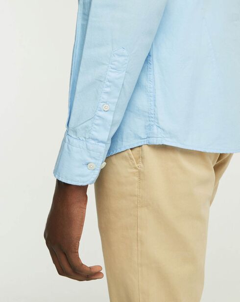 Chemise Slim Fit Oxford bleu clair