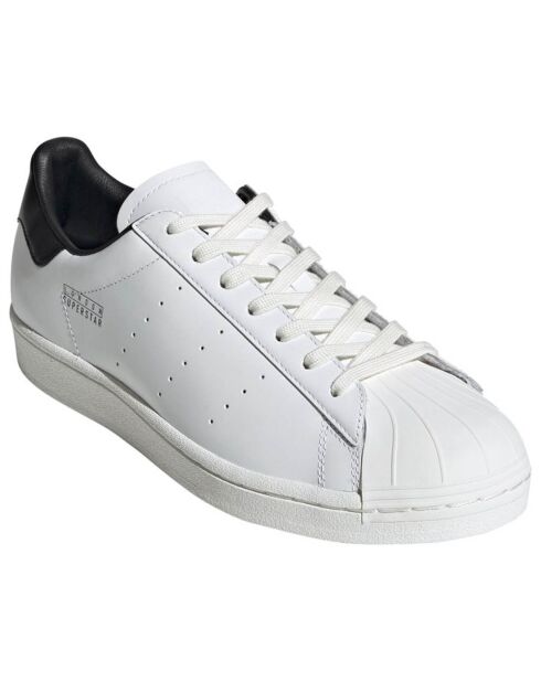 Baskets en Cuir Superstar Pure London blanc/noir