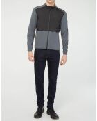 Veste de survêtement zippée Amr Pro Down gris/noir