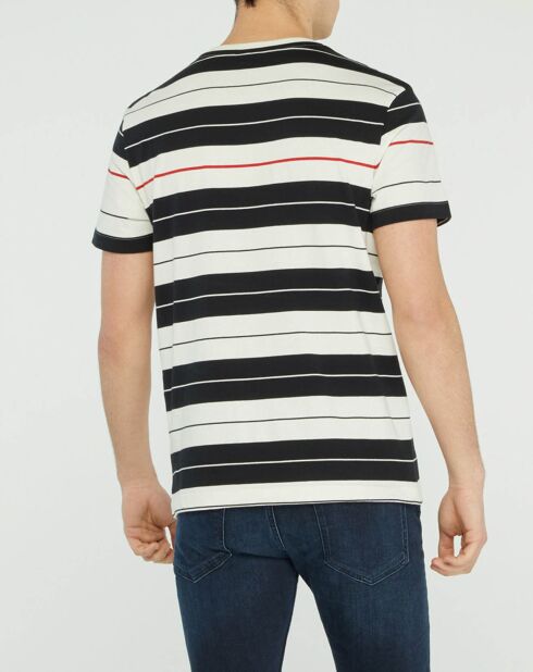 Zwart/wit gestreept Treaty T-shirt