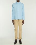 Chemise Slim Fit Oxford bleu clair