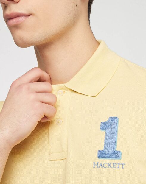 Polo Numéro 1 jaune clair