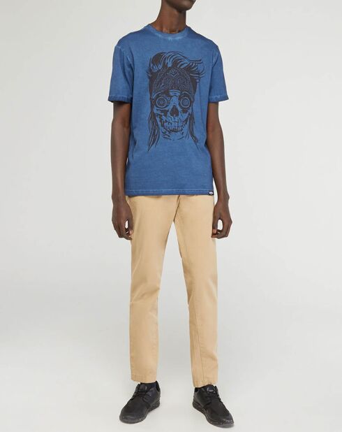 Camiseta Motore Skull Blue