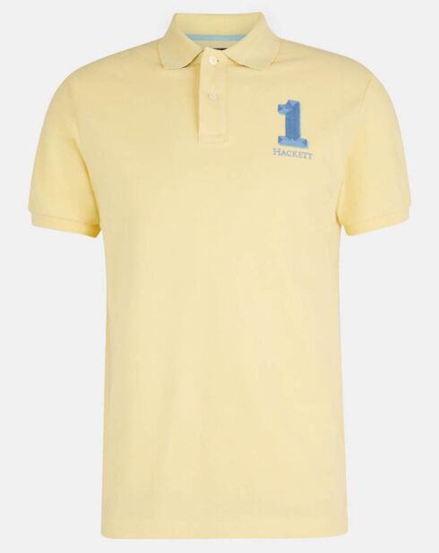 Polo Numéro 1 jaune clair