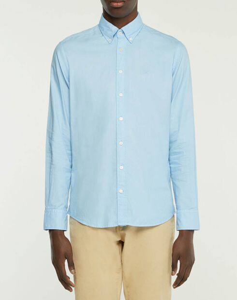 Chemise Slim Fit Oxford bleu clair