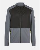 Veste de survêtement zippée Amr Pro Down gris/noir