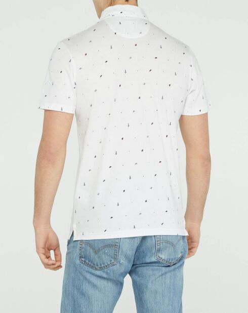 Polo Nedra imprimé blanc