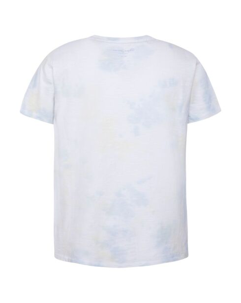 T-Shirt Tie & Die Message Bill blanc