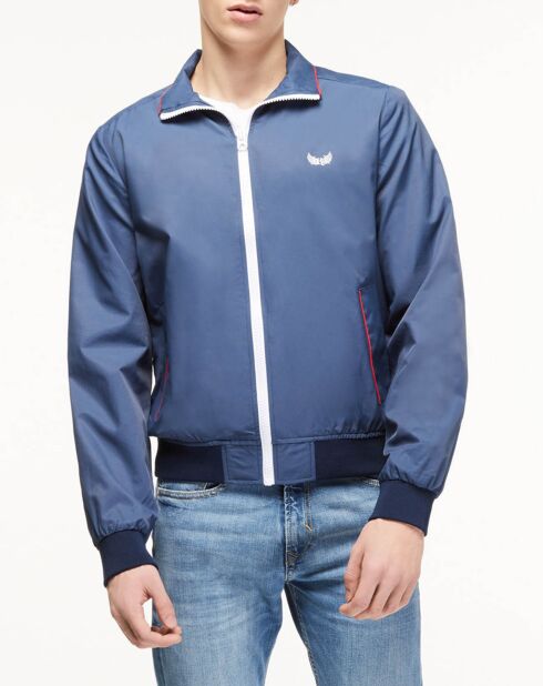 Blouson Cofer logo sport bleu