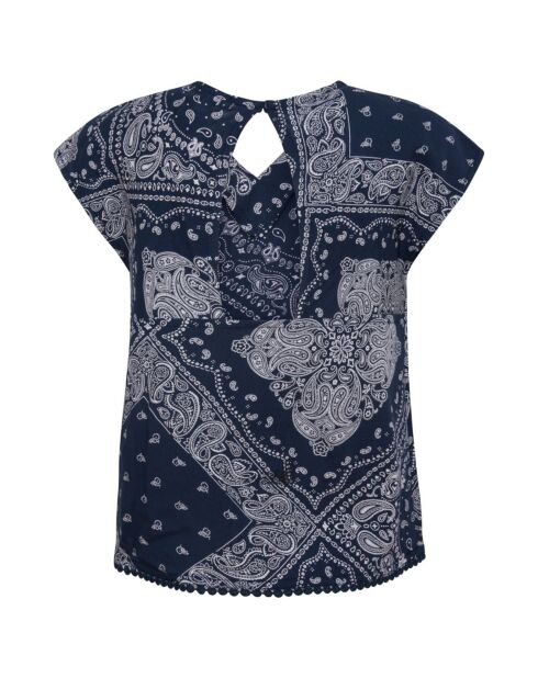 Top Celia bandana bleu marine