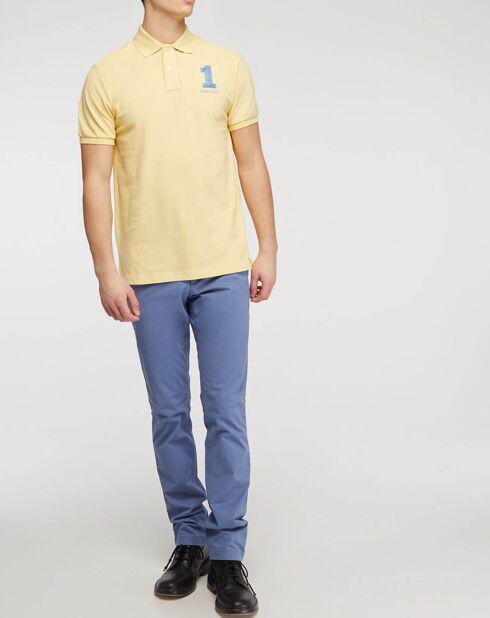 Polo Numéro 1 jaune clair