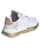 Baskets en Cuir & Mesh Nite Jogger W blanches